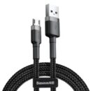 Baseus Cafule 1M Cable USB For Type-C 3A-Gray-Black