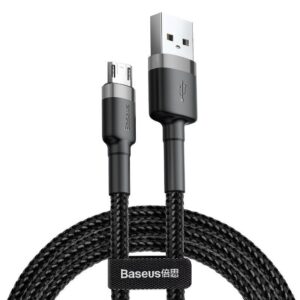 Baseus Cafule 1M Cable USB For Type-C 3A-Gray-Black