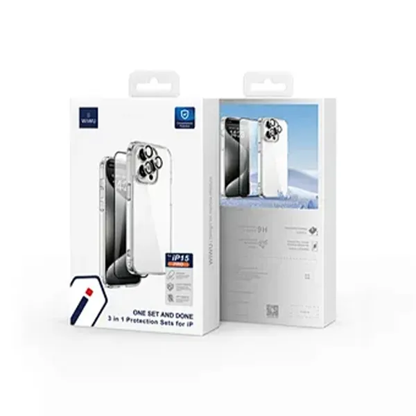WiWU 3 in 1 Combo Protection Set 15 Series - Image 3
