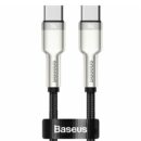 Baseus Cafule Series 1M Metal Data Cable Type-C to Type-C 100W0-Black